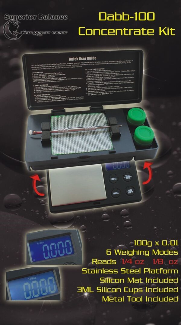 Dabb-100 and Concentrate Kit Scales  (100g x 0.01) - Image 2