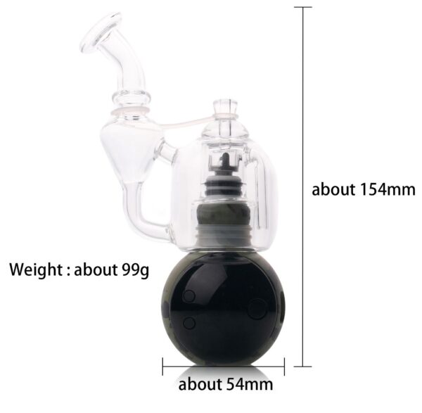 Hato-H3  Hand Blown Glass Dab Rig - Image 2