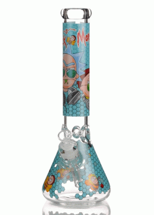 14-Inch Glass WP- Rick and Morty- Closeout Price