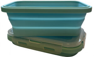 Blue Color 500ml Silicone Collapsible Bowl