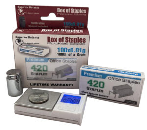 Box of Staples Scales  (100g x 0.01)