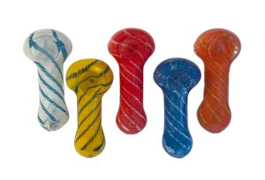Pack 10  includes 5 glass Hand Pipes