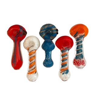 Pack 7  Includes 5 Quality Glass Hand Pipes