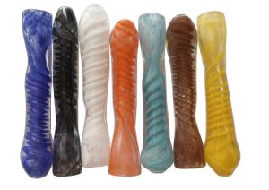 5 Pack all Glass Chillums OH-8