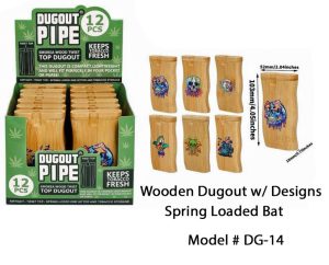 Wooden Dugout w/Designs  DG-14