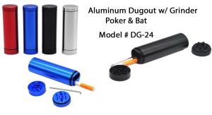 Aluminum Spring Loaded Dugout w/Grinder  DG-24
